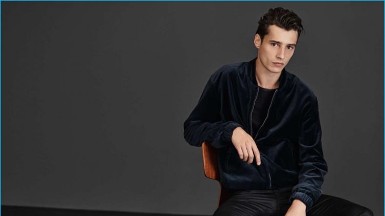 Dark Matter: Adrien Sahores Models Sleek H&M Styles