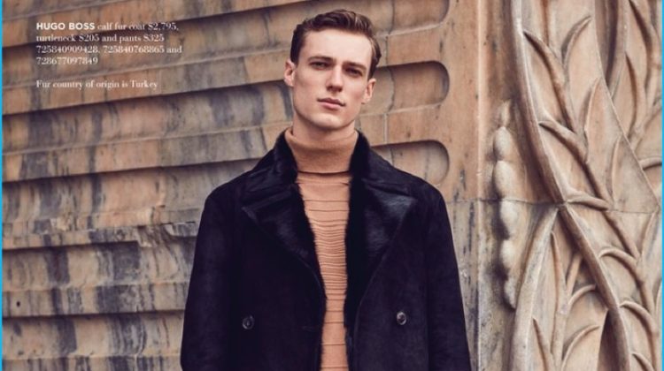Tommaso de Benedictis Models Sleek Fall Style for Hudson’s Bay