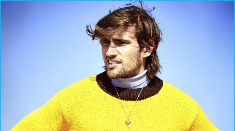 Jack Tyerman Channels Retro Footballer for British GQ Style