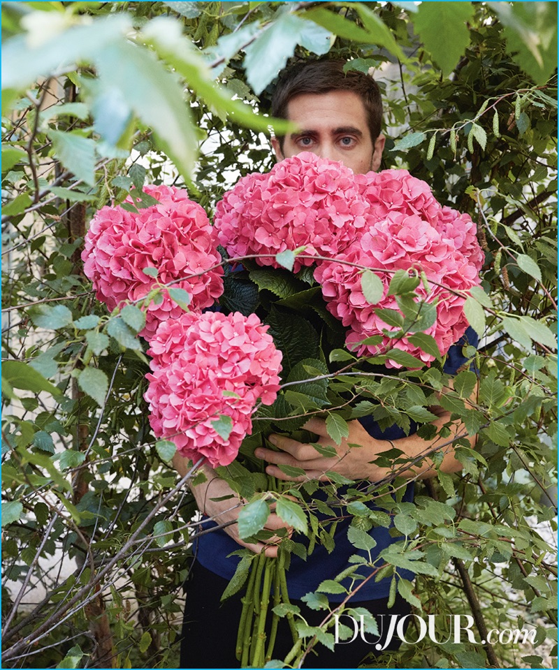 Juergen Teller captures a quirky photograph of Jake Gyllenhaal for DuJour magazine.