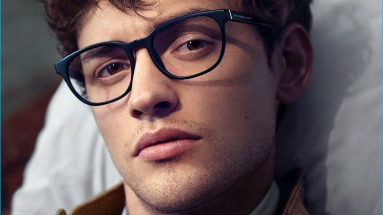 Josh Whitehouse Charms in Mr. Burberry Eyewear Campaign