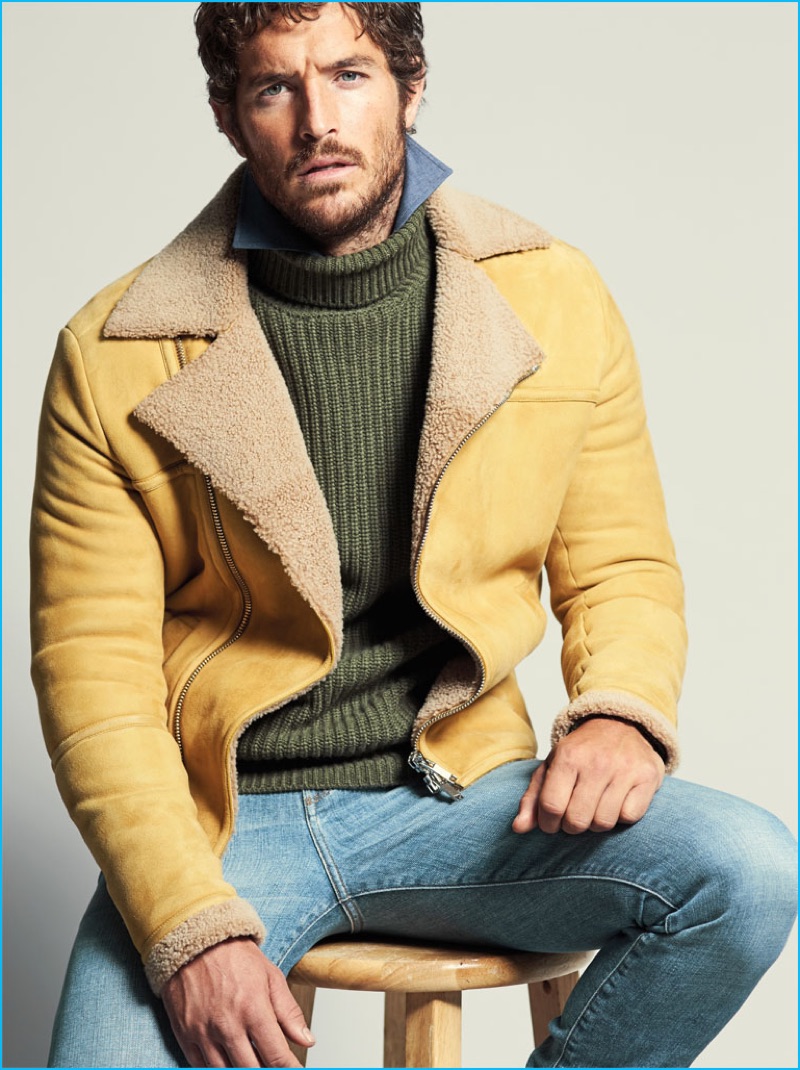 Model Justice Joslin appears in an editorial for Robb Report.