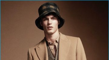 Kit Butler Dons Chic Fall Fashions for Wool Cover Shoot Kit Butler Dons Chic Fall Fashions for Wool Cover Shoot