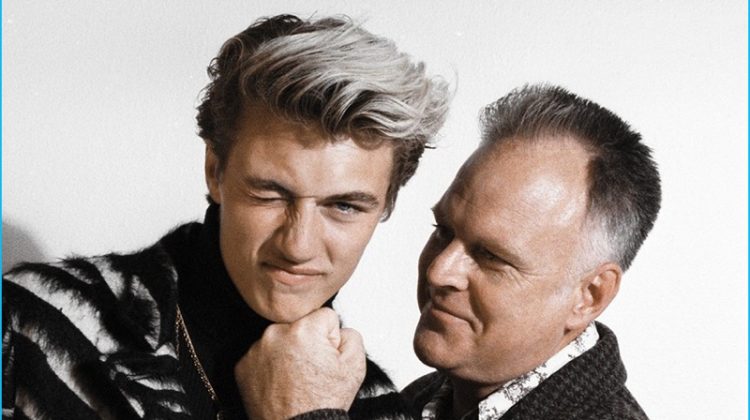 Lucky Blue Smith Poses with Family for Paper Magazine Shoot