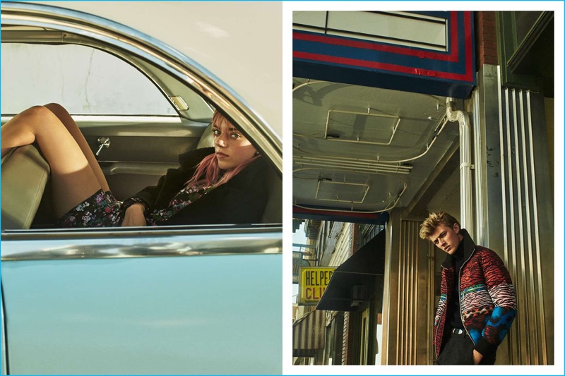 Pyper America and Lucky Blue Smith appear in H&M magazine.