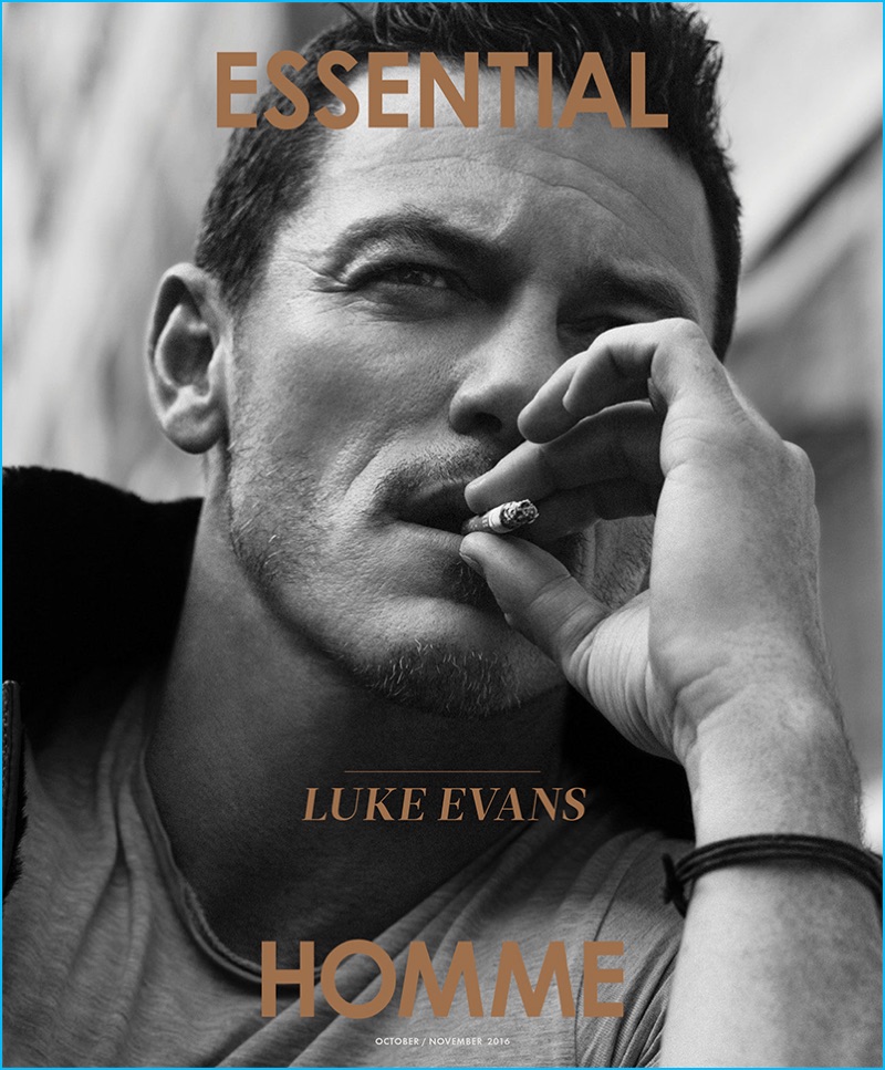 Luke Evans covers the November 2016 issue of Essential Homme. » Luke Evans Covers Essential Homme, Talks Playing Gaston Luke Evans covers the November 2016 issue of Essential Homme.