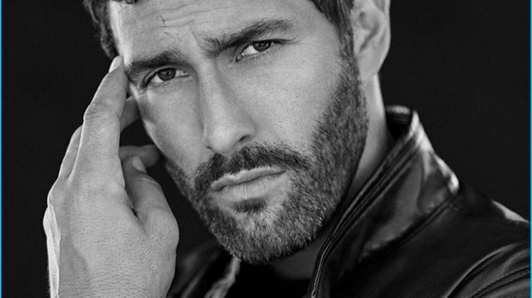 Noah Mills is Striking in Massimo Dutti Tailoring