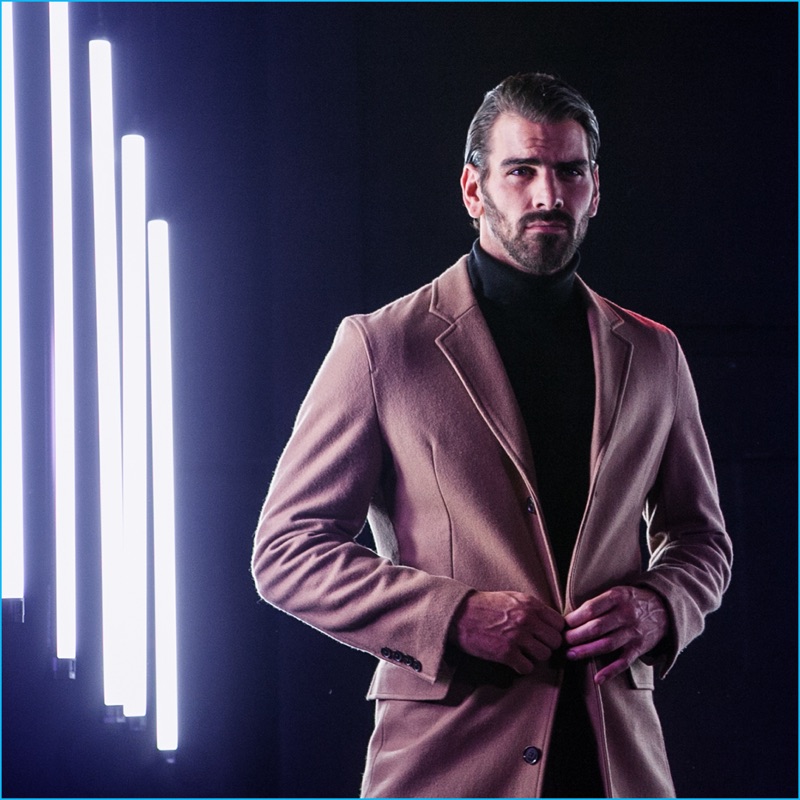 American model Nyle DiMarco fronts INC International Concepts' holiday 2016 campaign.