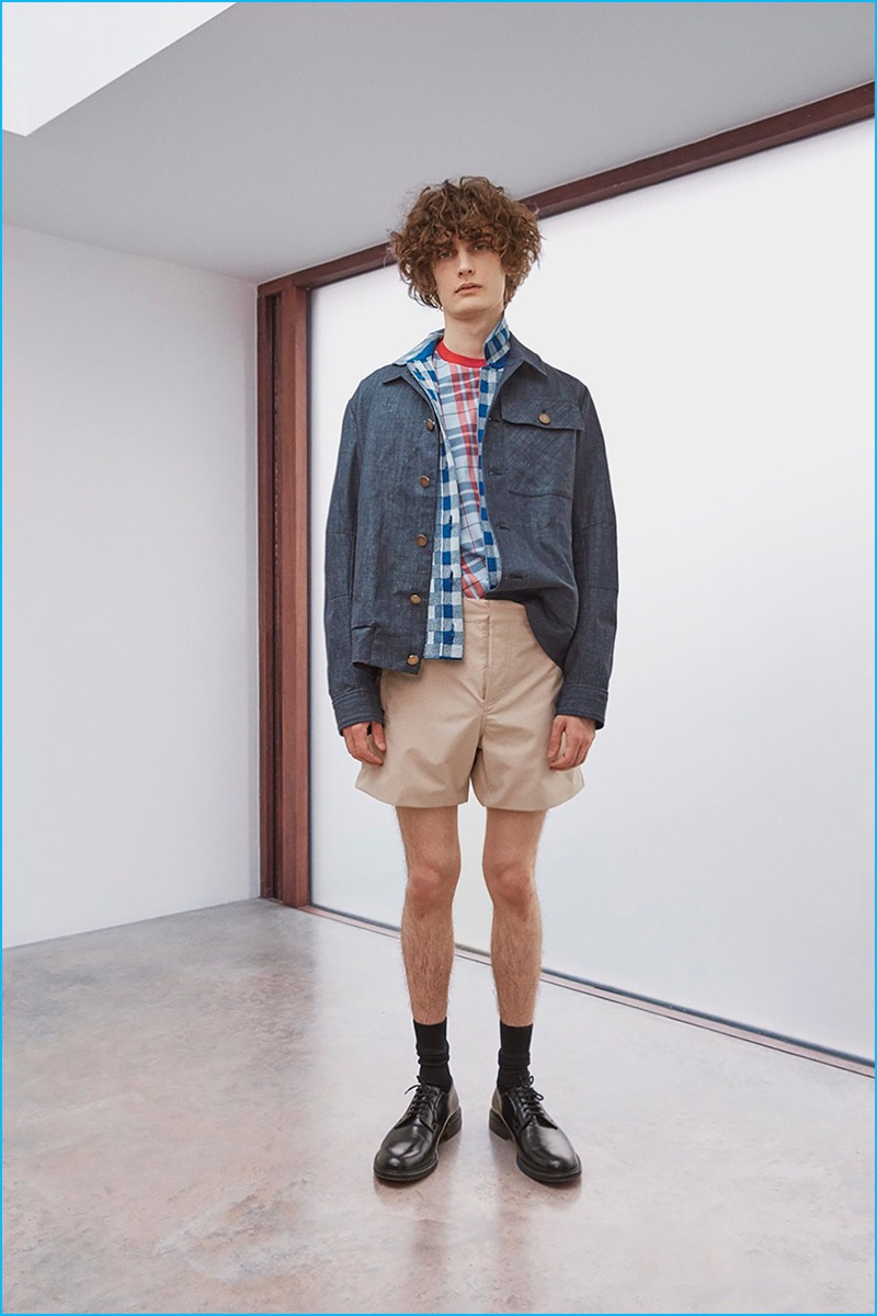 Jason Rider styles Vivien Lawson in fun fashions with boyish proportions from Orley's spring-summer 2017 collection.