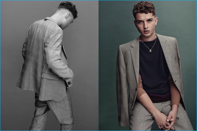 Roger Rich photographs Rafferty Law in a tailored look from Tommy Hilfiger.