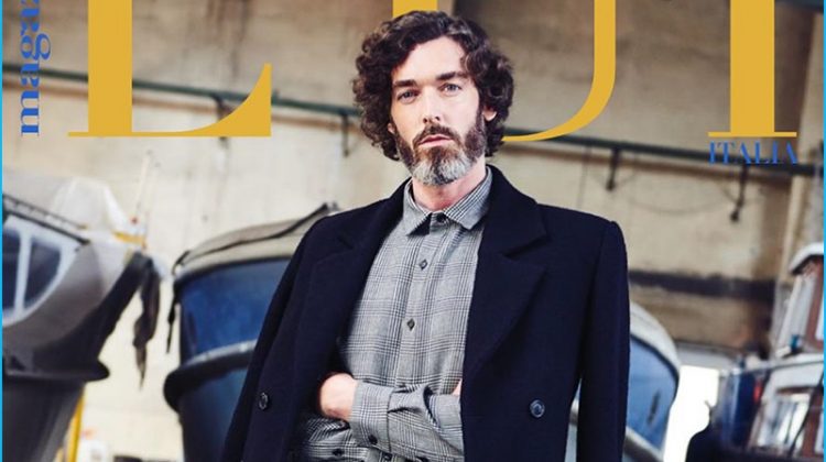 Richard Biedul Covers Lui Italia, Charms in Fall Tailoring