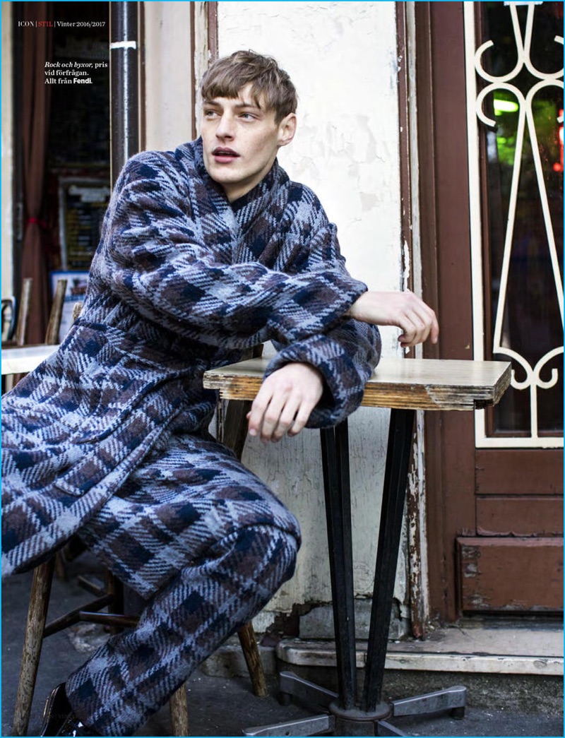 Roberto Sipos Rocks Standout Coats & Tailoring for Icon Magazine