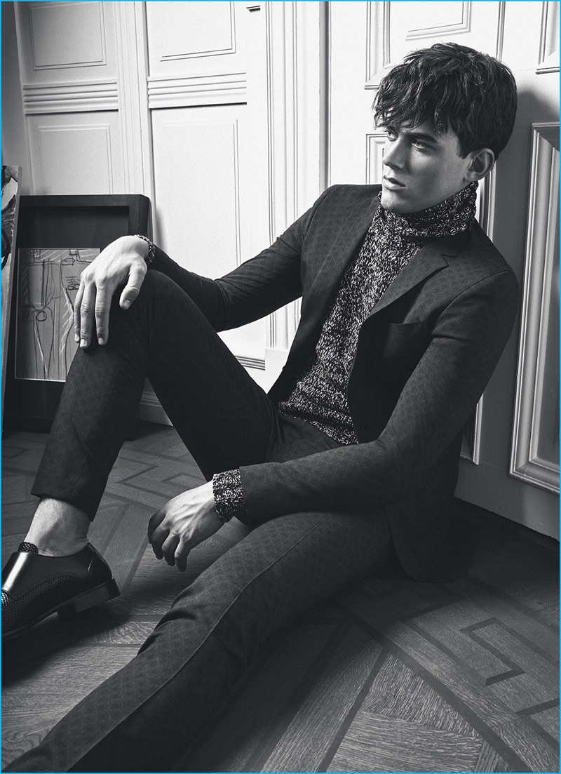 English model George Elliott stars in SAND Copenhagen's fall-winter 2016 campaign.