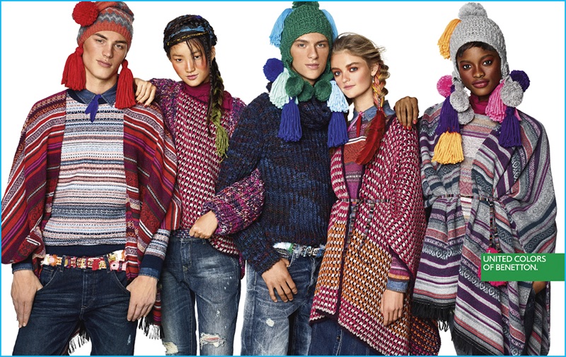 Kit Butler and Dominik Sadoch joins United Colors of Benetton's lively cast for the brand's fall 2016 campaign.