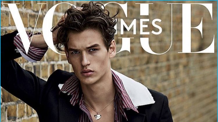 Jegor Venned Vogue Hommes Paris Cover