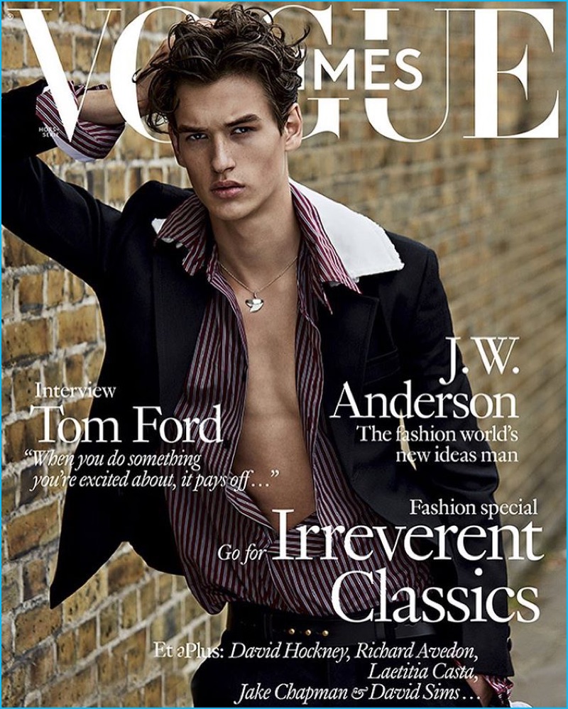 Jegor Venned Vogue Hommes Paris Cover