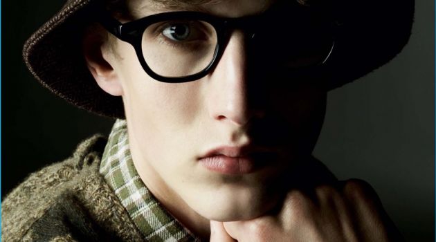 Vogue Hommes Paris Delivers Many Faces for Eclectic Cover Story Vogue Hommes Paris Geek Chic Ellis Kennedy