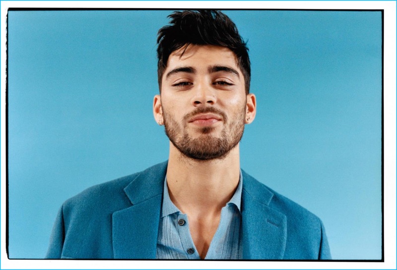 Zayn Malik charms in a Marni coat and Lanvin woven top for ES magazine.