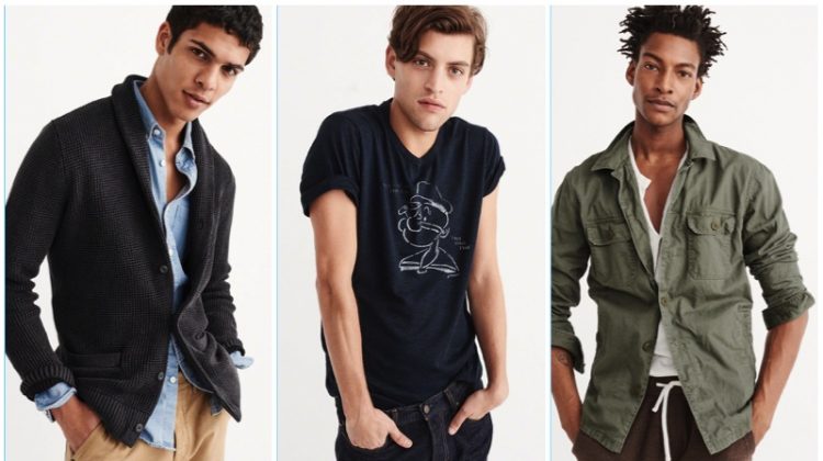 Abercrombie Fitch 2017 Spring Mens Fashions