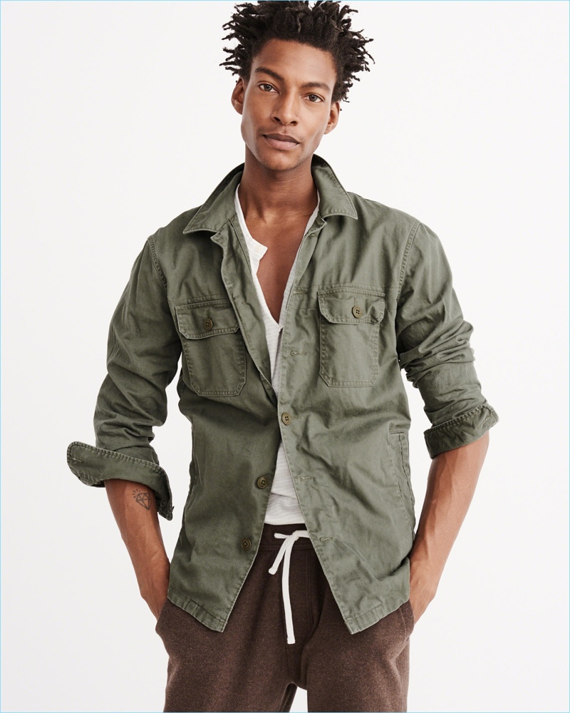 Abercrombie Fitch Military Shirt Jacket