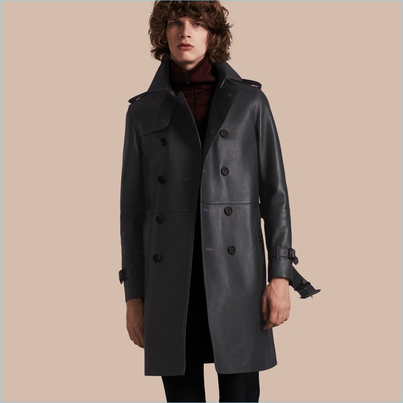 Burberry Lambskin Trench Coat