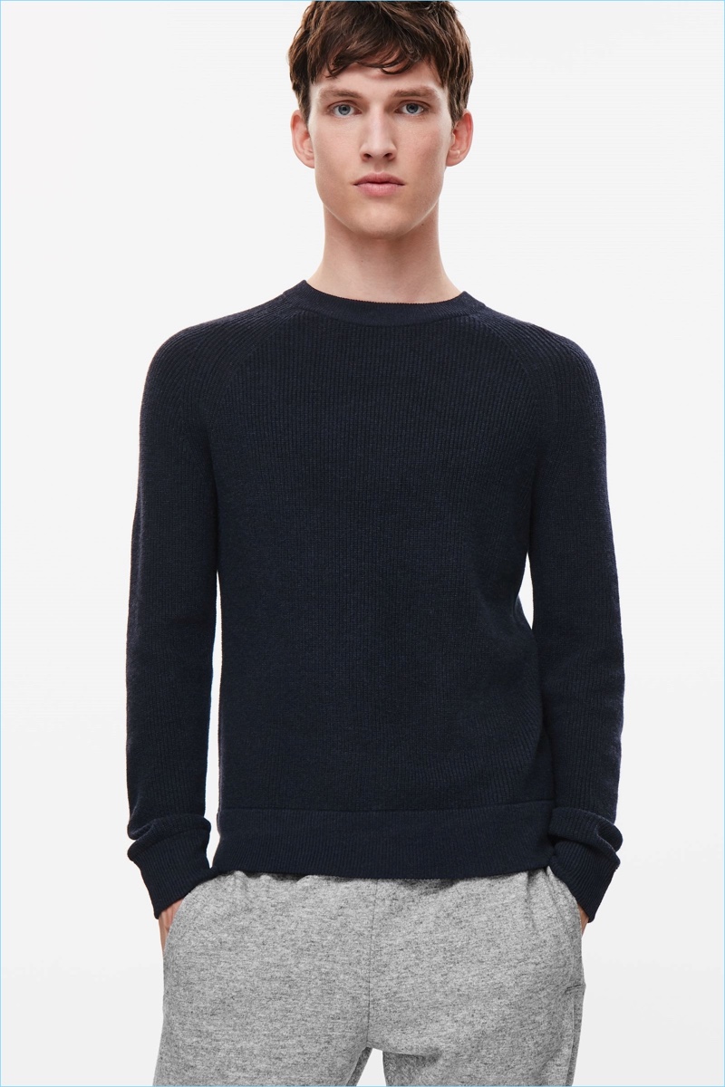 COS Raglan Sleeve Cashmere Sweater