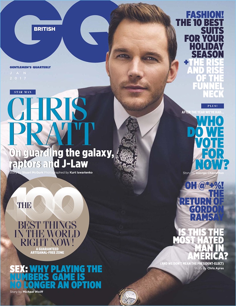 Chris Pratt British GQ January 2017 Cover