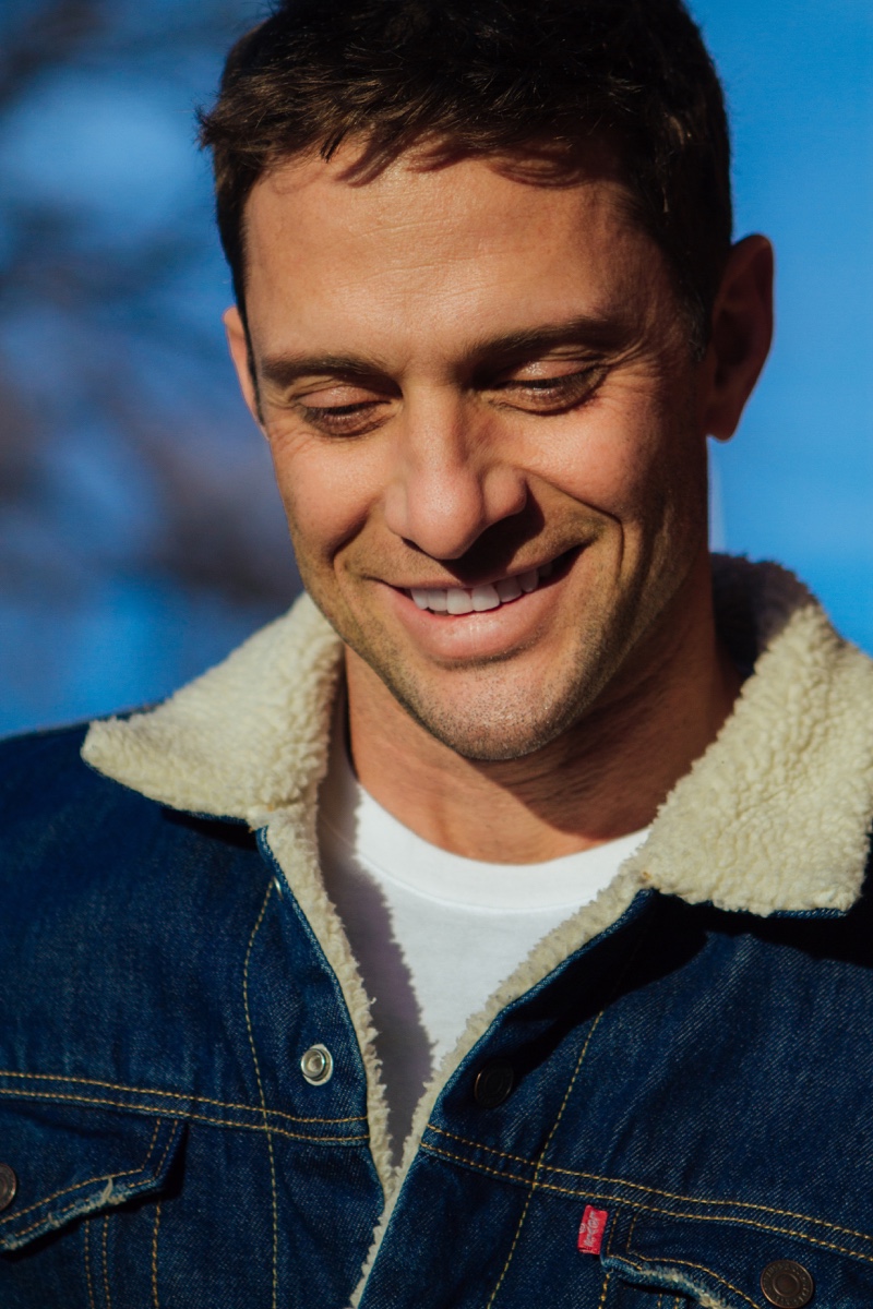 David Fumero 2016 Fashionisto Exclusive Levis Denim Jacket