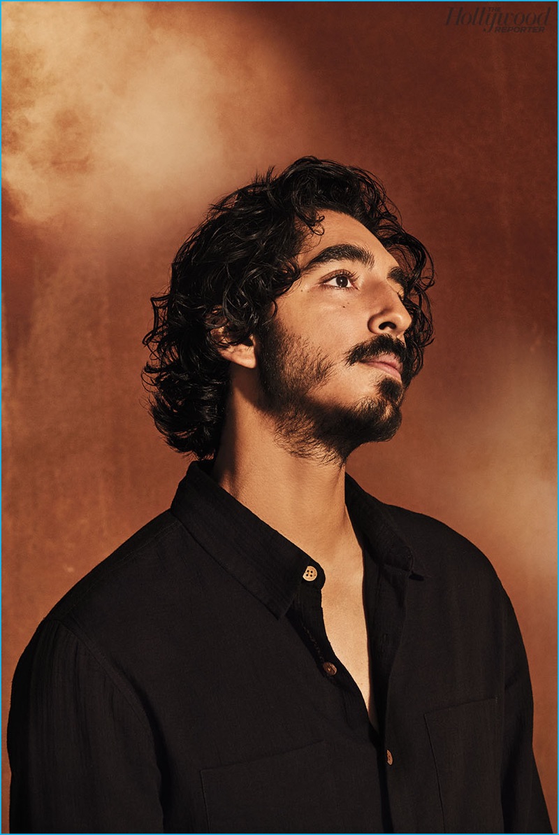 Dev Patel poses for The Hollywood Reporter. 