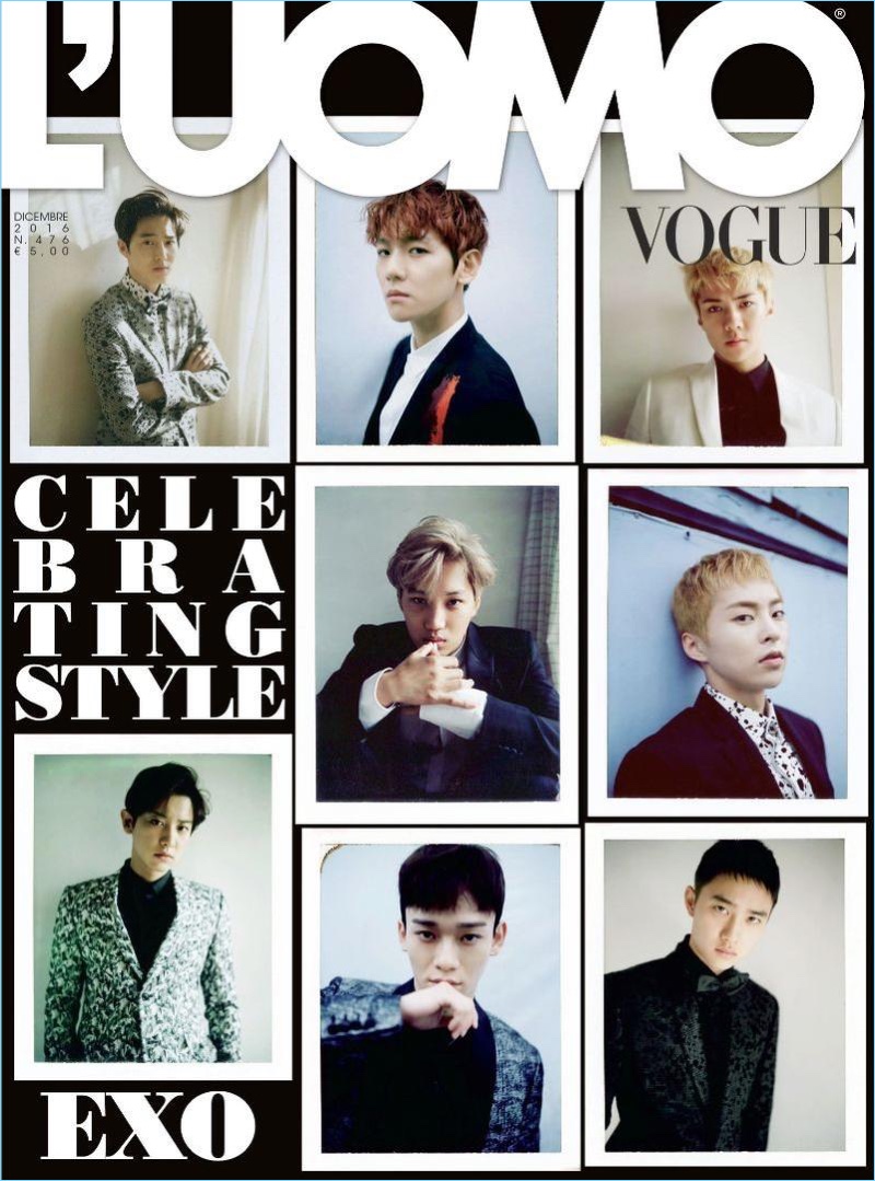 EXO 2016 LUomo Vogue Cover