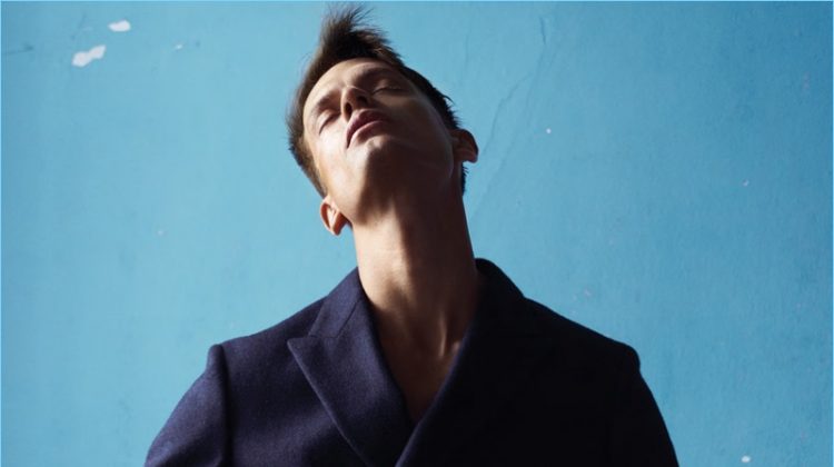 Eddie Klint is Striking in Winter Fashions for Kinfolk Cover Shoot