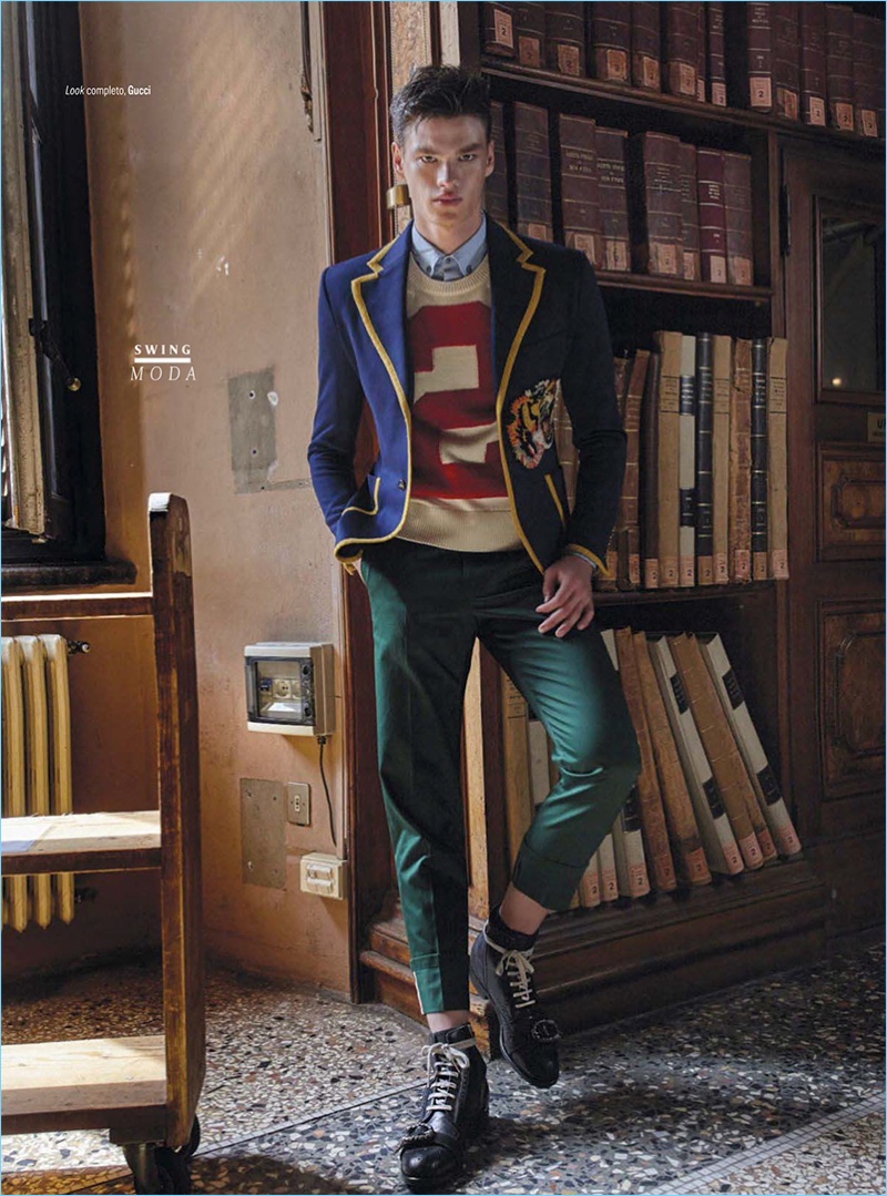 Filip Hrivnak 2016 GQ Mexico Gucci Editorial 004