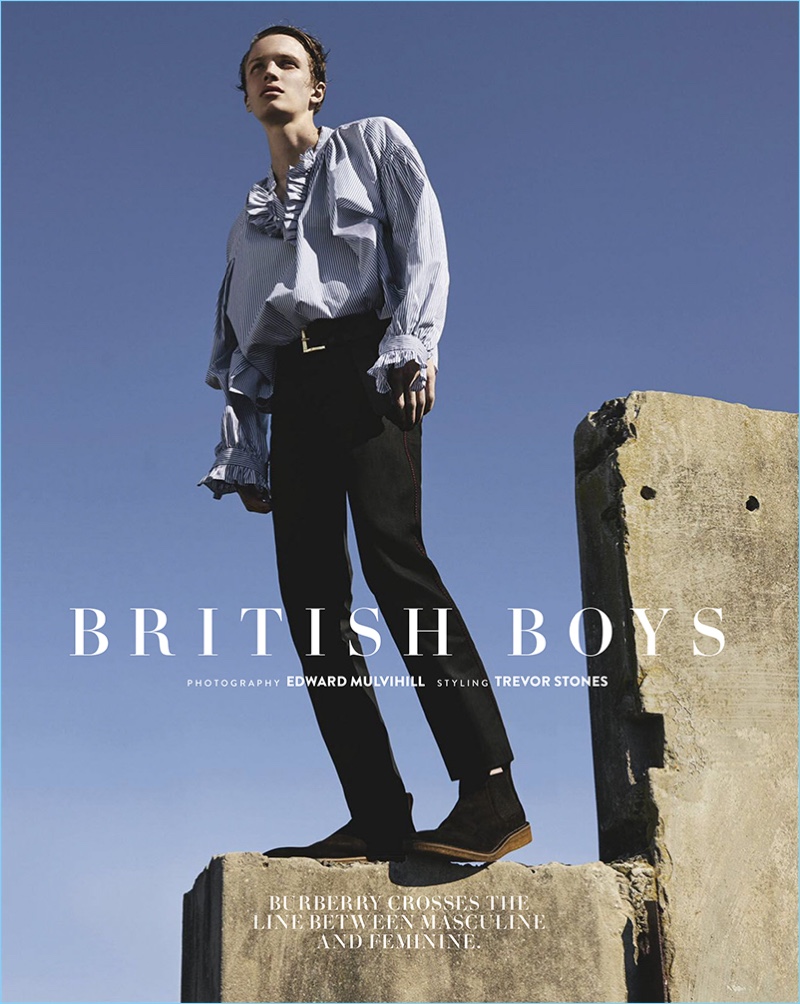 » British Boys: Burberry is Front & Center for GQ Australia GQ Australia 2016 Burberry Editorial 001