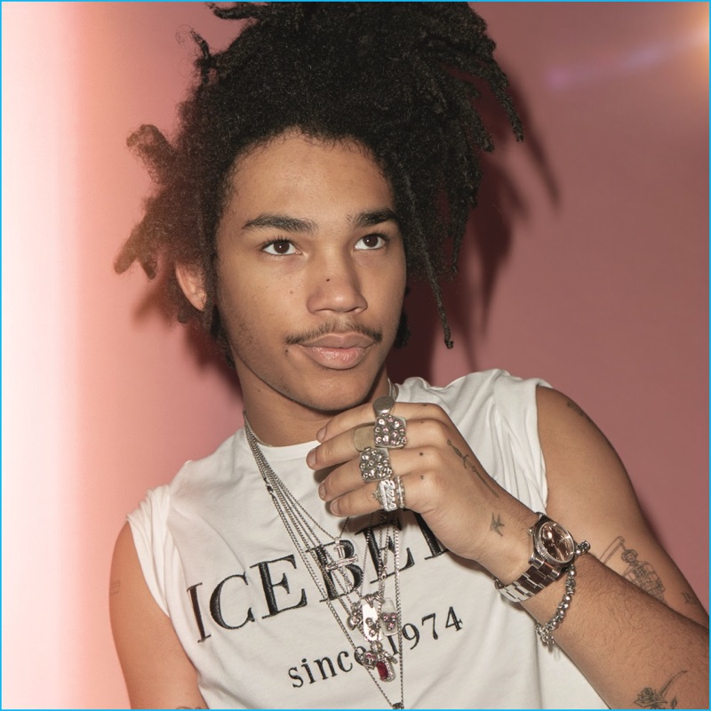 Luka Sabbat fronts a new advertising campaign for Iceberg.