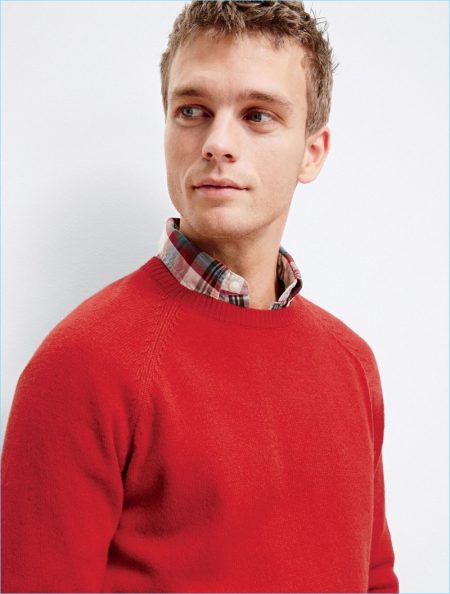 JCrew Red Crewneck Sweater