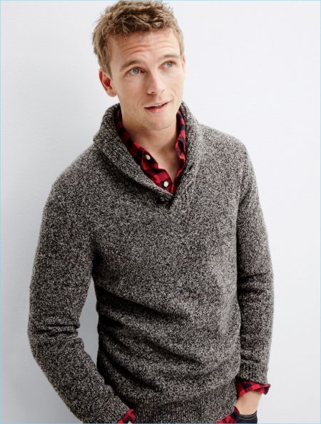 JCrew Shawl Neck Sweater