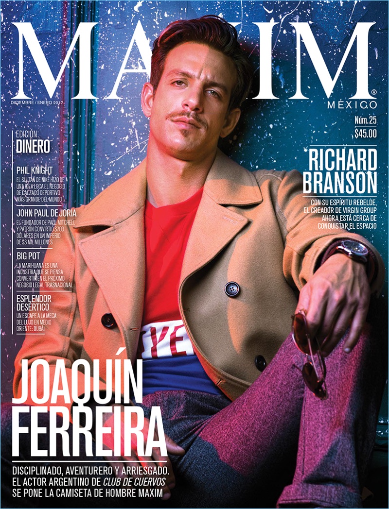 Joaquin Ferreira 2017 Maxim Mexico Cover