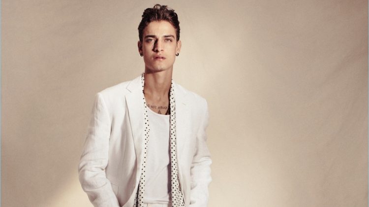 Jonathan Bellini Dons Neutral Fashions for GQ Brasil
