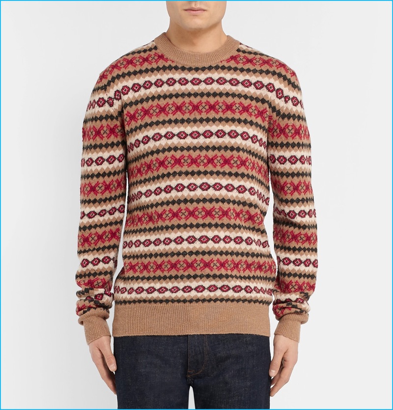 Kent & Curwen Slim-Fit Fair Isle Sweater