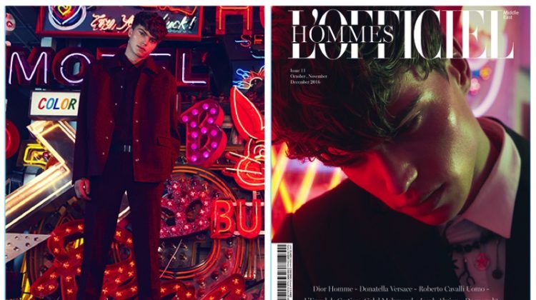 LOfficiel Hommes Middle East 2016 Dior Homme Cover Story