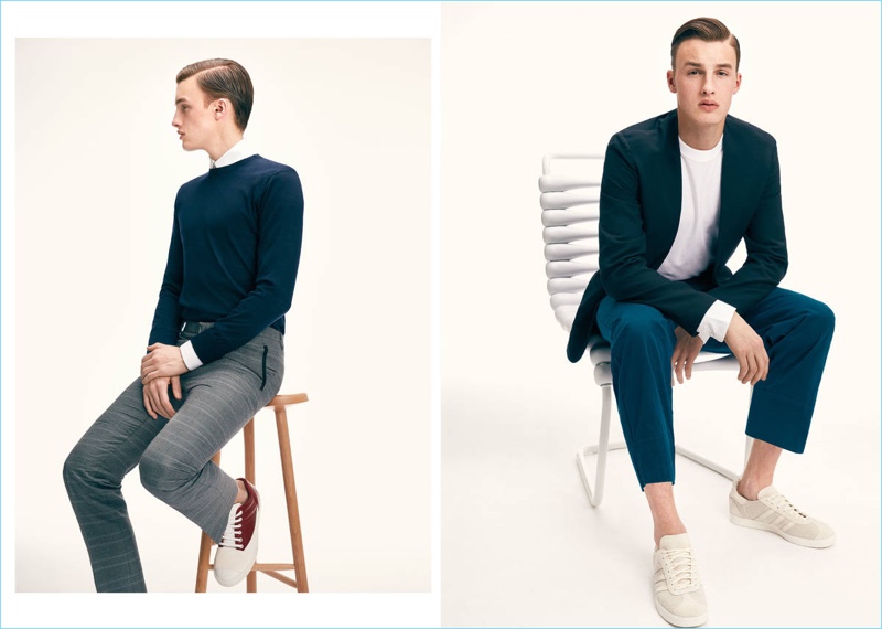 Gillis de Wit dons smart tailoring from luxury labels like Lanvin.