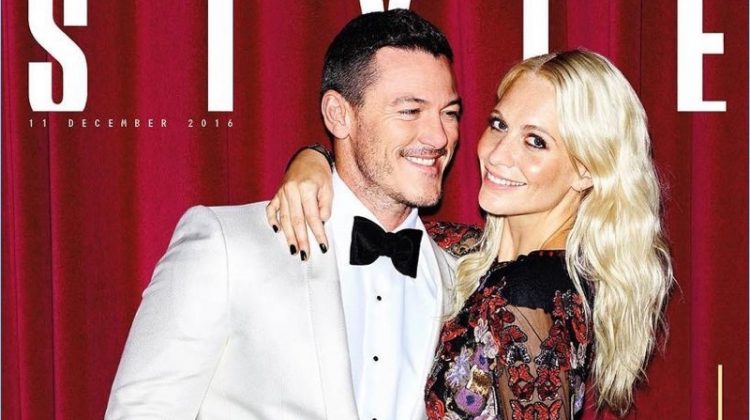 Luke Evans Poppy Delevingne 2016 The Sunday Times Style Cover