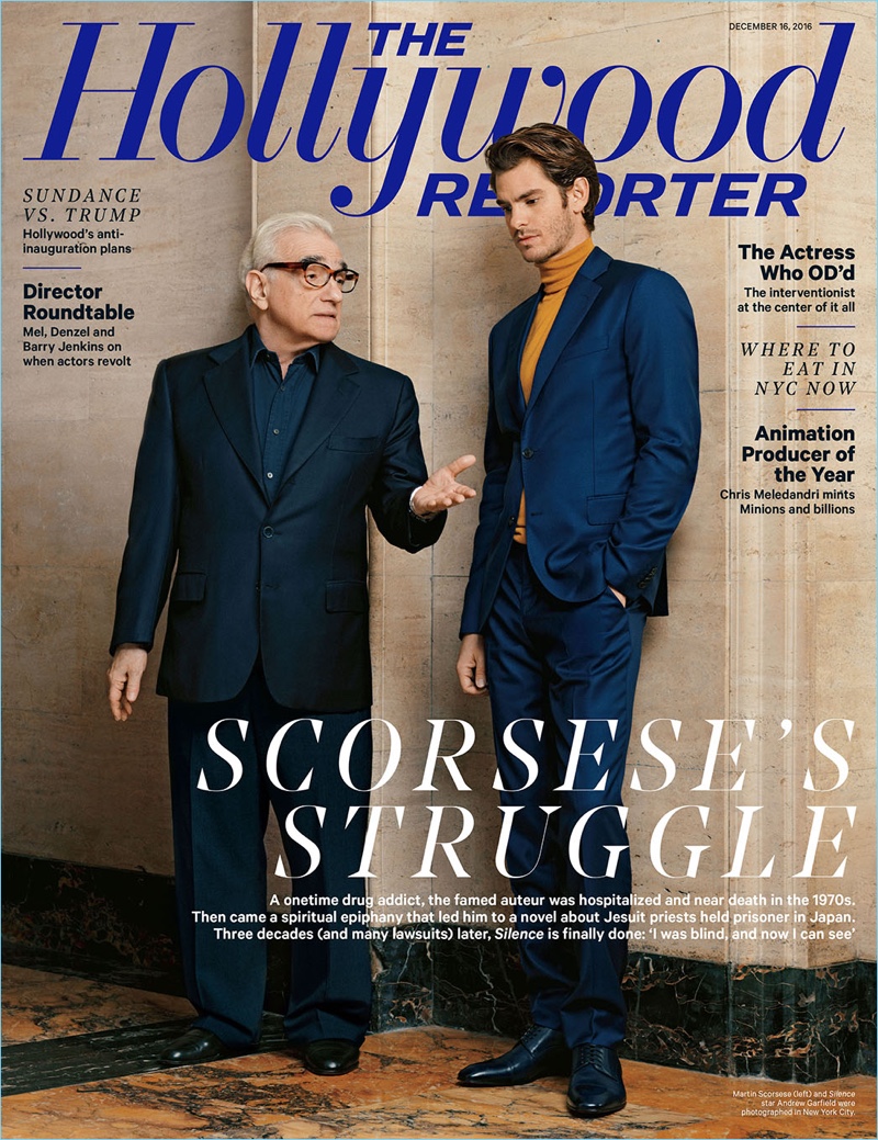 Martin Scorsese Andrew Garfield 2016 The Hollywood Reporter Cover