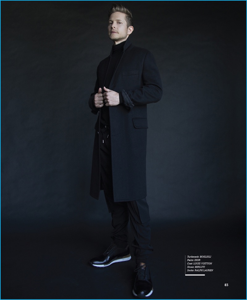 Karl Simone photographs Matt Czuchry in a Boglioli turtleneck, Dior Homme pants, Louis Vuitton coat, and Berluti shoes for Haute Living. » Matt Czuchry Dons Dark Fall Fashions for Haute Living, Dishes on 'Gilmore Girls' Revival Karl Simone photographs Matt Czuchry in a Boglioli turtleneck, Dior Homme pants, Louis Vuitton coat, and Berluti shoes for Haute Living.
