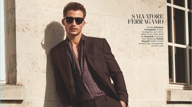 Nathaniel Visser Dons Italian Tailoring for British GQ