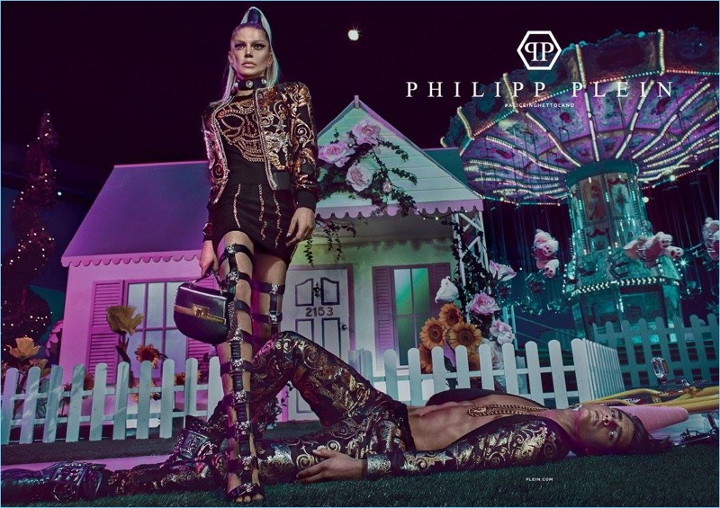 Philipp Plein enlists singer Fergie and model Matthew Terry for its spring-summer 2017 campaign.