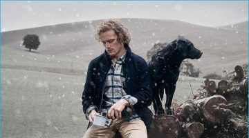 Sam Heughan Fronts Barbour's Rugged Holiday Sam Heughan Fronts Barbour's Rugged Holiday