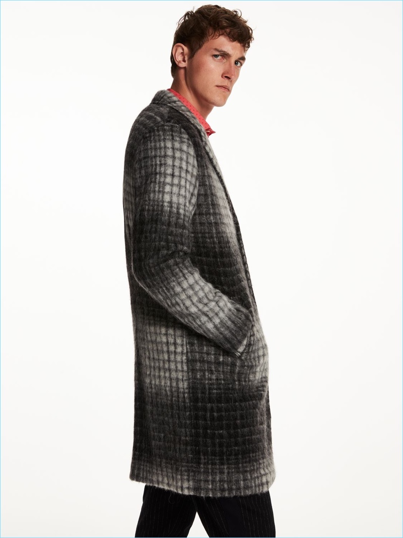 Scotch Soda Checked Gentlemans Coat