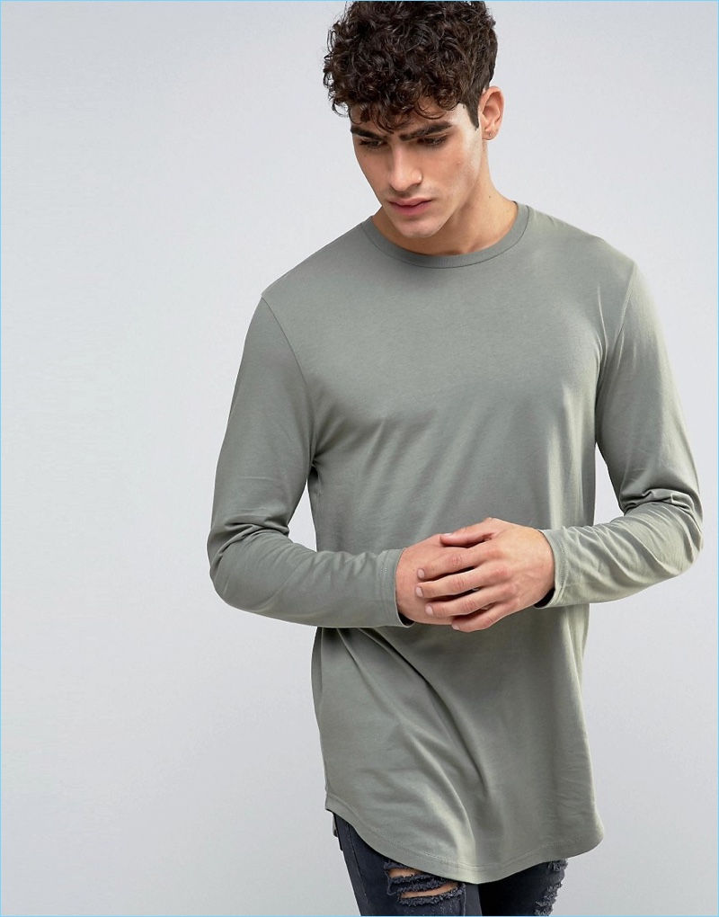 ASOS Super Longline Long-Sleeve T-Shirt