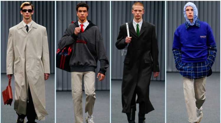 Balenciaga presents its fall-winter 2017 men's collection during Paris Fashion Week.